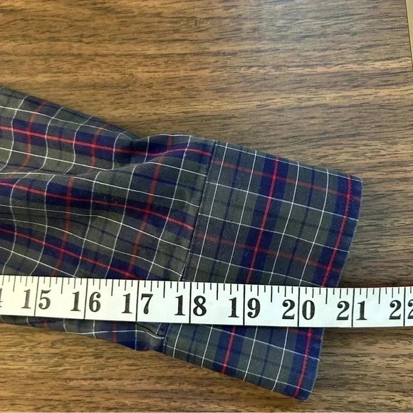 J. Crew Purple and Green Plaid Men's Shirt - Picture 8 of 8